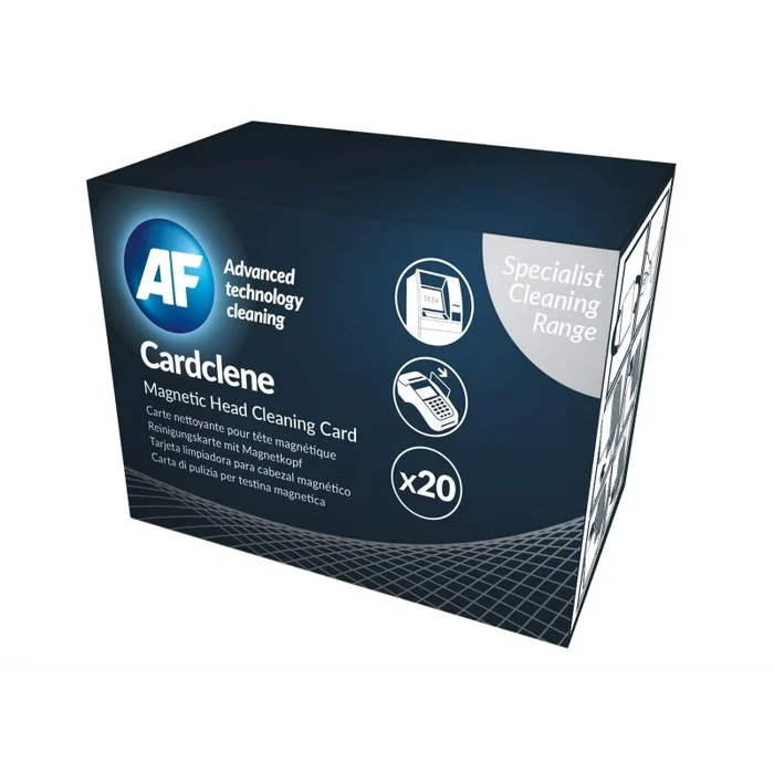 AF Boite de 20 Cardclene Carte Nettoyante pour Tête Magnétique