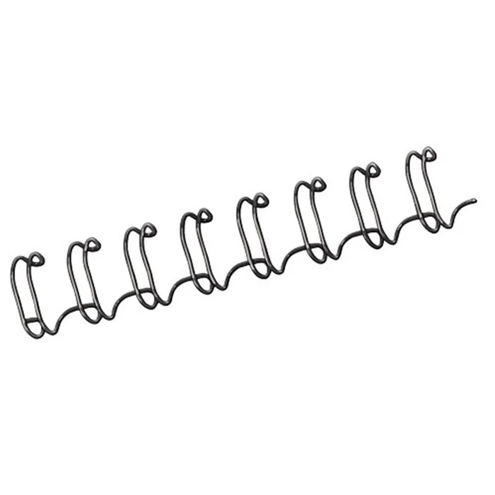 Baguettes à relier en métal – 34 anneaux – 6 mm – noir – 100 pièces