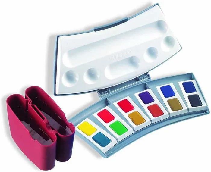 Boite de 12 couleurs Aquarelles d’études PELIKAN 725 D/12