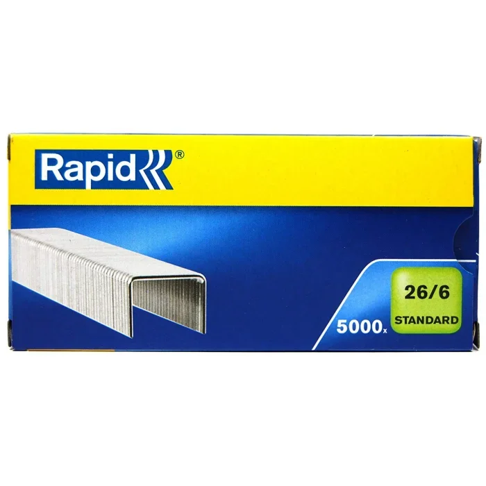 Boite de 5000 Agrafes galvanisées – 26/6 RAPID 24861800