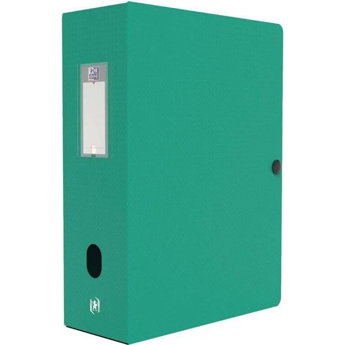 Boite de classement Dos de 100 mm – Vert OXFORD Memphis