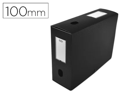 Boîte de classement Oxford Memphis polypropylène 24x32cm dos 100mm coloris noir