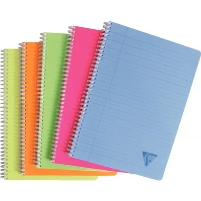 Cahier coloris assortis Clairefontaine Linicolor Fresh 180 pages format A4 90g 21 x 29,7 cm Ligné