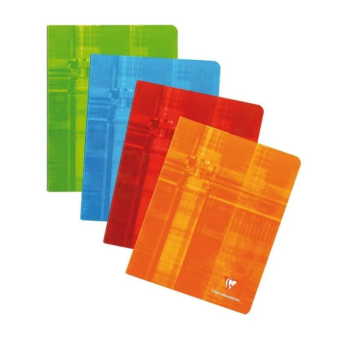CLAIREFONTAINE Cahier piqué 16,5×21 72p Q.5×5 + marge