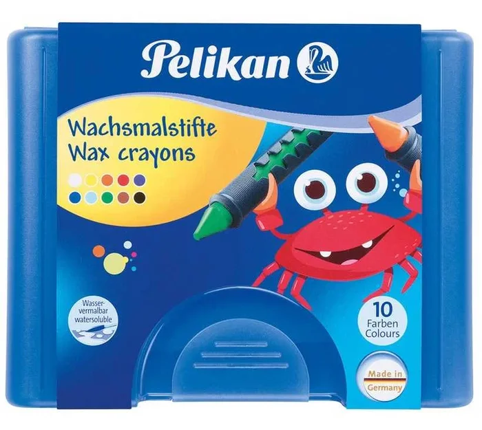 Crayons de cire avec douille – 665/10 PELIKAN Lot de 10
