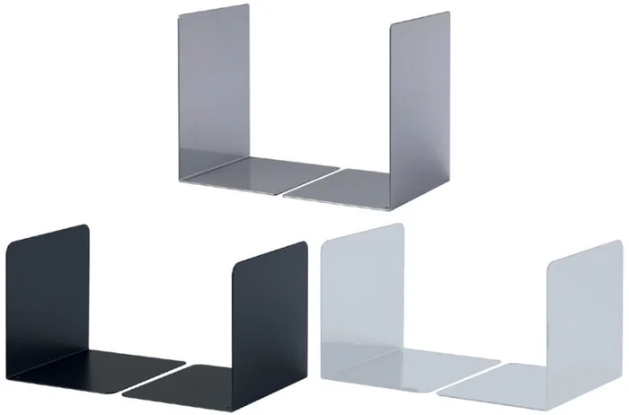 DURABLE Serre-livres en acrylique S, en acier, noir