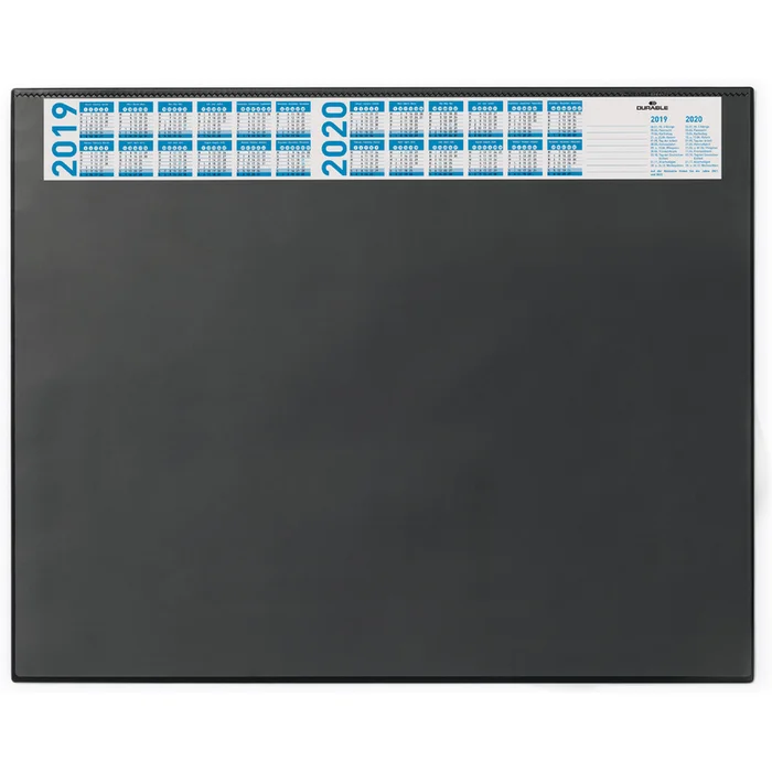 DURABLE Sous-main avec calendrier de l’année en cours, noir