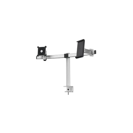 DURABLE Support double 1 écran & 1 tablette, fixation pince