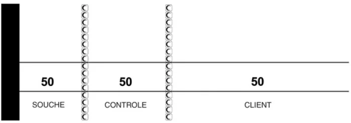 ELVE Bloc passe-partout, 50 x 150 mm, pour tombola, blanc (x10)