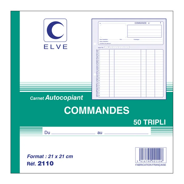 ELVE Manifold « Commandes » – 210 x 210 mm – Tripli | OFFICE1