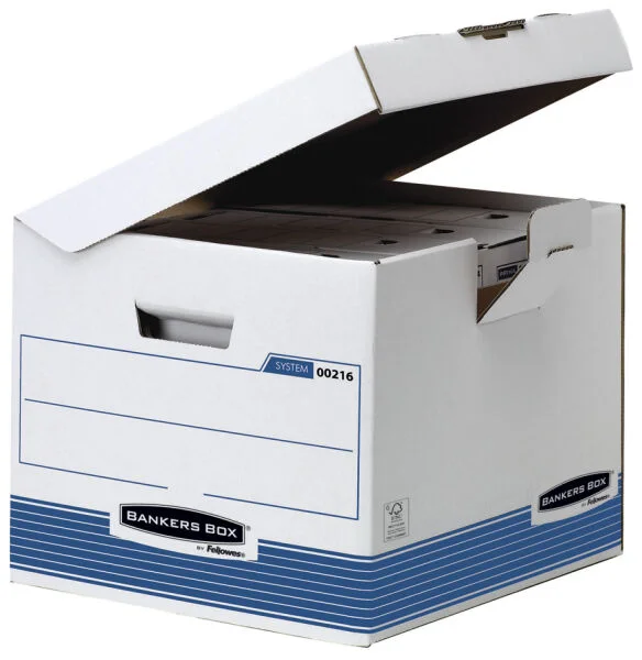 Fellowes BANKERS BOX SYSTEM boîte d’archives avec couvercle (x10)