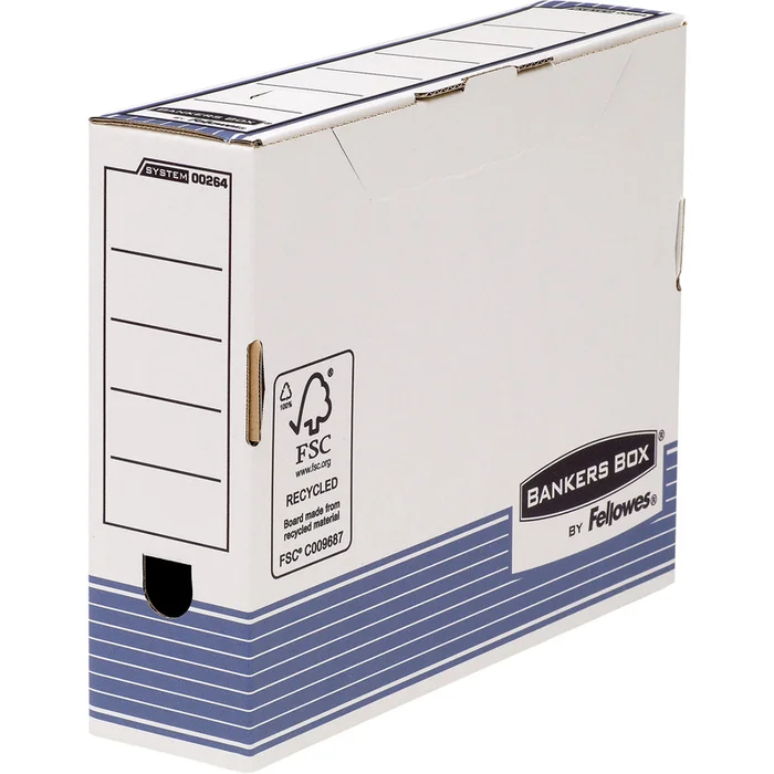 Fellowes BANKERS BOX SYSTEM boîte d’archives, (L)80 mm, bleu