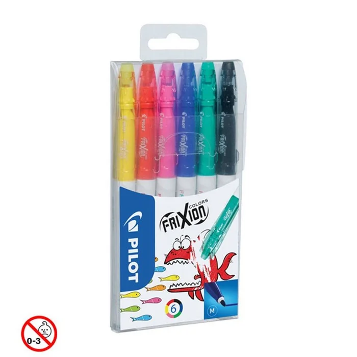 Feutre effaçable FRIXION COLORS – PILOT – étui de 6