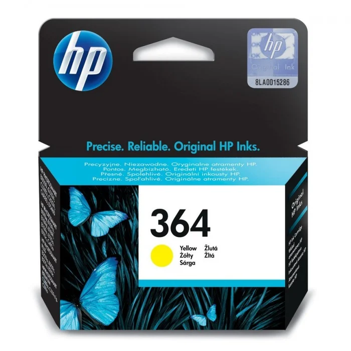 HP Cartouche Jet d&rsquo;encre Originale N°364 CB320EE 3ml 300 Pages Jaune