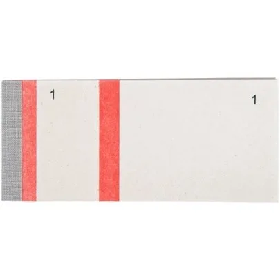 Lot de 10 blocs numérotés à souches 1 souche, rouge