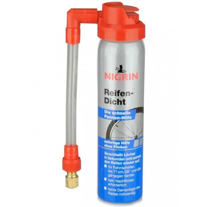 NIGRIN Aérosol de réparation et Gonflage de Pneu 75 ml