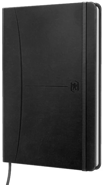Oxford Carnet de notes Signature, A5, quadrillé, noir