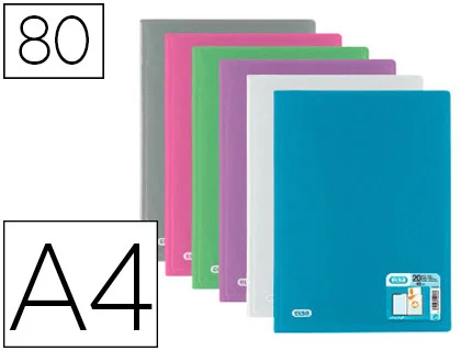 Oxford Hawai – Porte vues – 160 vues – A4 – coloris assortis