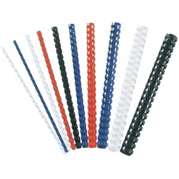 Peignes à relier en plastique – 19 mm – blanc – 100 pièces