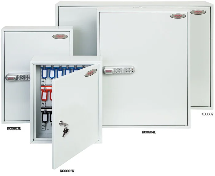phoenix Armoire à clés KC0601E pour 42 clés, gris clair