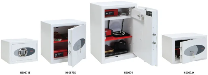 phoenix Coffre-fort anti-effraction VENUS HS0672E, blanc