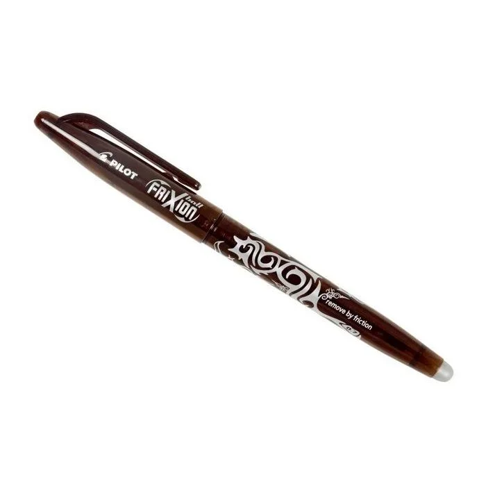PILOT Frixion Ball Stylo roller à encre gel avec une gomme – Marron (Ecriture)