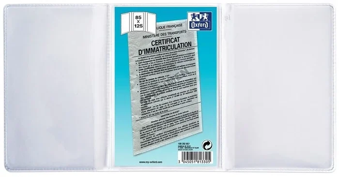 Pochette de protection 85 x 125 mm – 3 volets OXFORD
