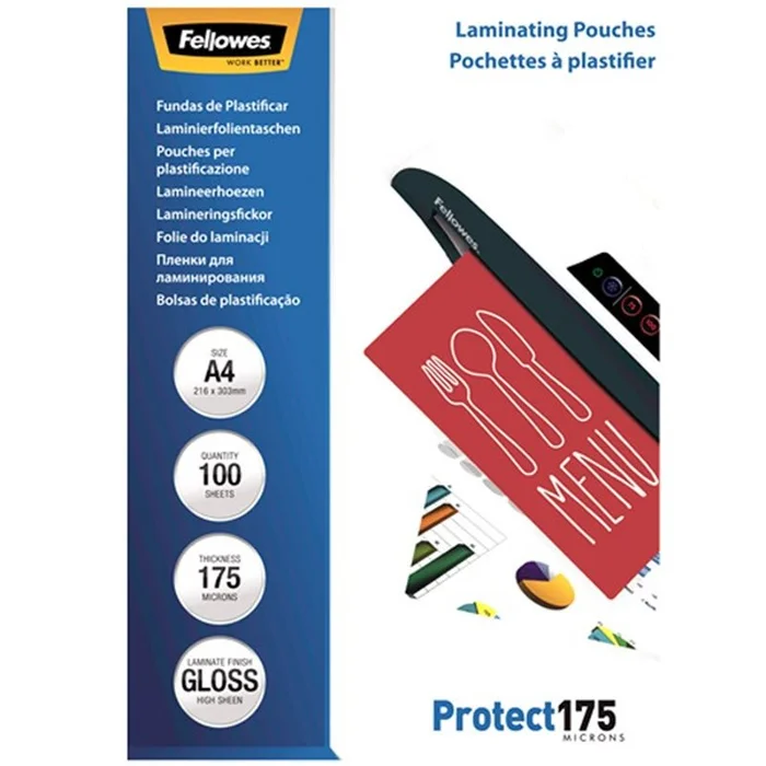 Pochettes a plastifier – A4 – brillante – 350 microns – 100 pcs