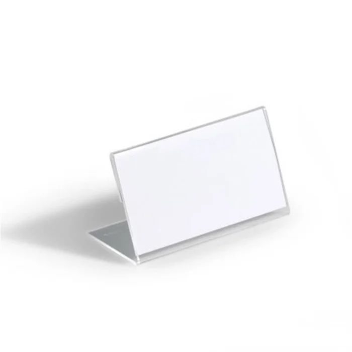 Porte-nom en acrylique transparent – pour format 52 x 100 mm