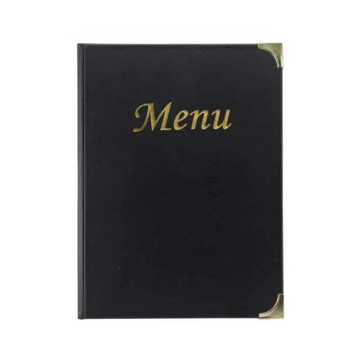 Protège-menus A5 en plastique – Noir SECURIT BASIC