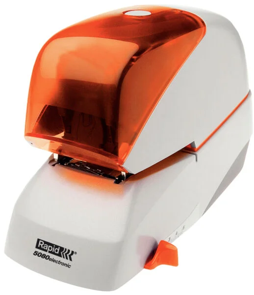 Rapid Agrafeuse électrique Supreme 5080e, argent/orange