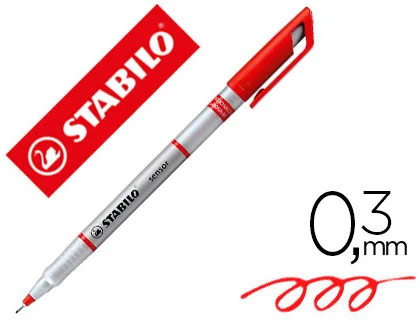 Stabilo Sensor – Feutre Fin – Pointe Fine – Rouge