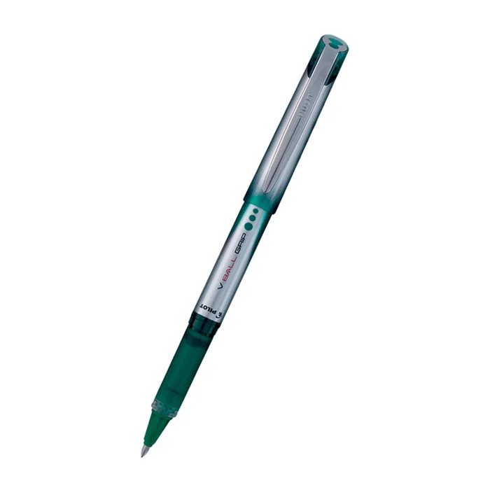 Stylo bille PILOT V-Ball grip vert – largeur de écriture.