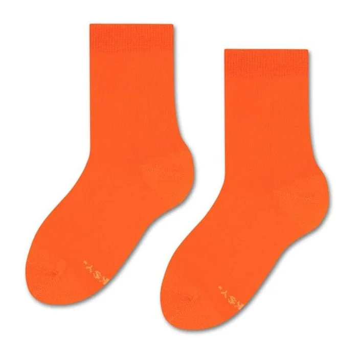 ZOOKSY Chaussettes Longues en Coton Confortables Sport 30-35 Orange Juice