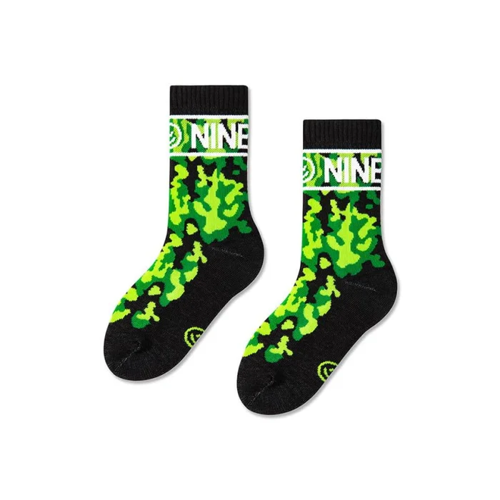 ZOOKSY Chaussettes Sportives Enfants NINETIES| 1 Paire 24-29 Camouflage forestier